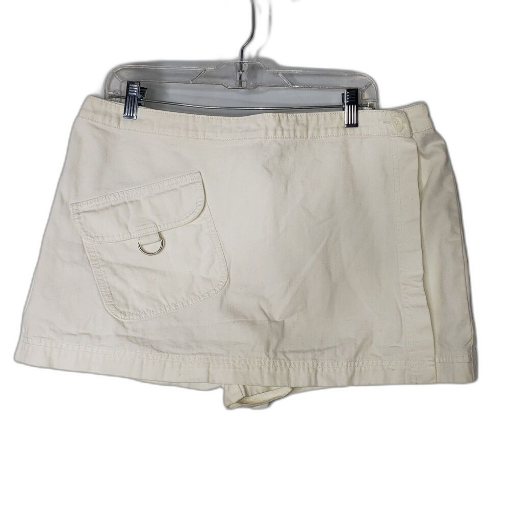 Victorias Secret White Denim Skort Womens Plus Size 16